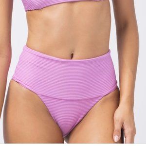 L*Space Eco Chic Repreve Desi Bikini Bottom (Rosebud - Small)